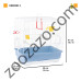 Клетка за птички с пълно оборудване 39 x 25 x h 41 cм. - Ferplast - Rekord 2 White